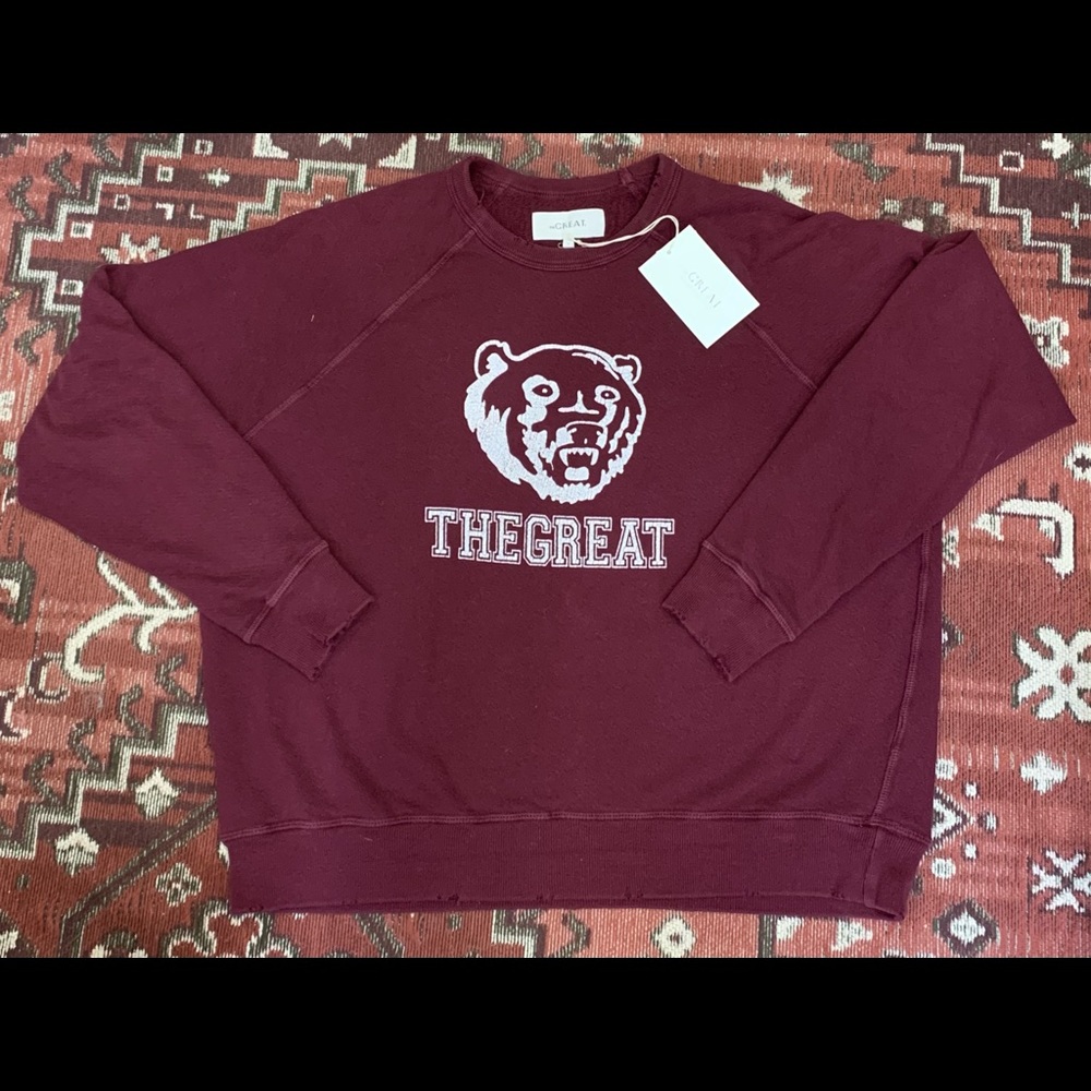 The Great. College sweatshirt sz 1 (0 also listed)